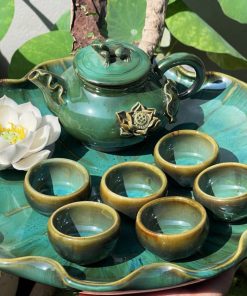 Bộ ấm chén gốm sứ Bát Tràng - Tiệm Gốm Bát Tràng - 10