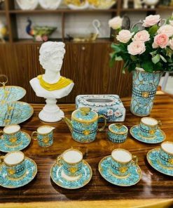 Bộ ấm chén gốm sứ Bát Tràng - Tiệm Gốm Bát Tràng - 15