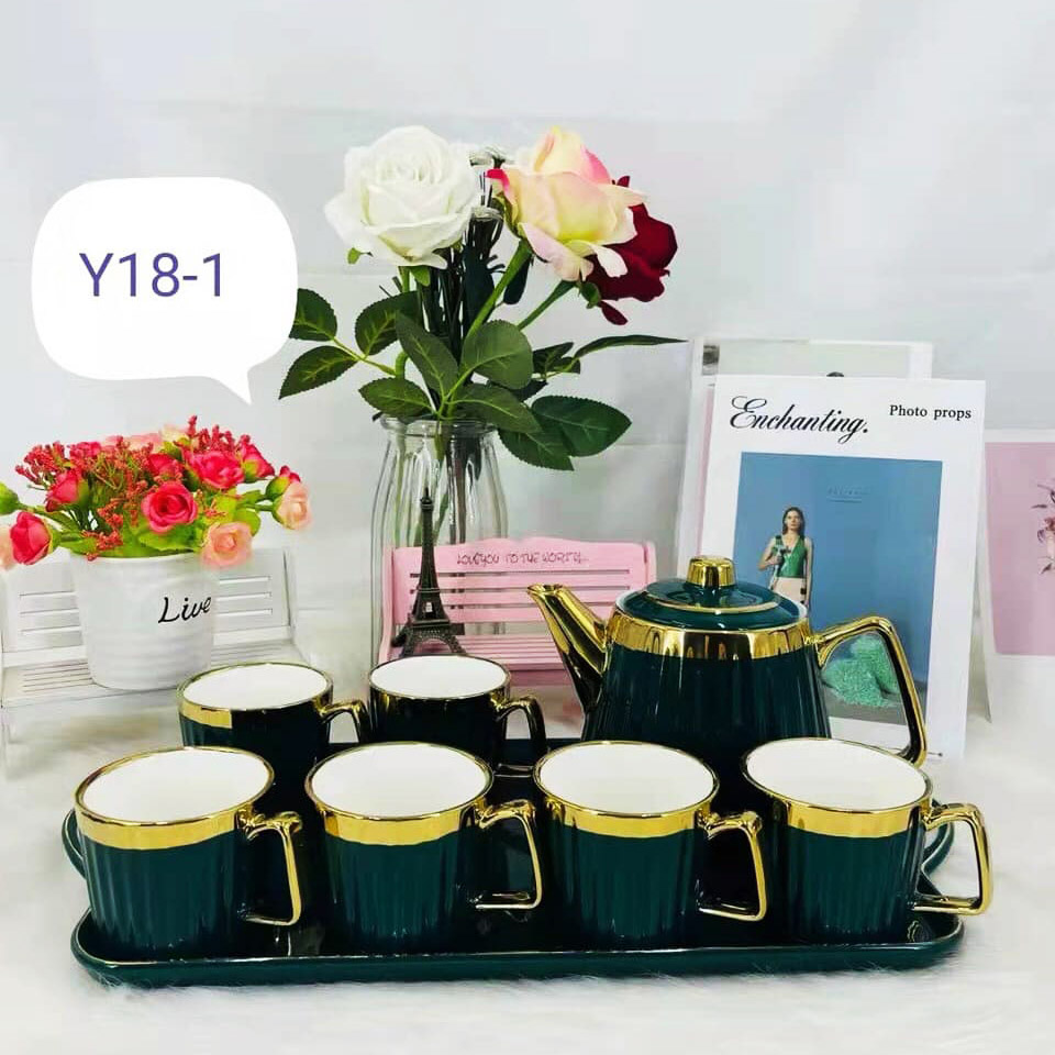 Bộ ấm chén gốm sứ Bát Tràng - Tiệm Gốm Bát Tràng - 3