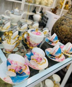 Bộ ấm chén gốm sứ Bát Tràng - Tiệm Gốm Bát Tràng - 8