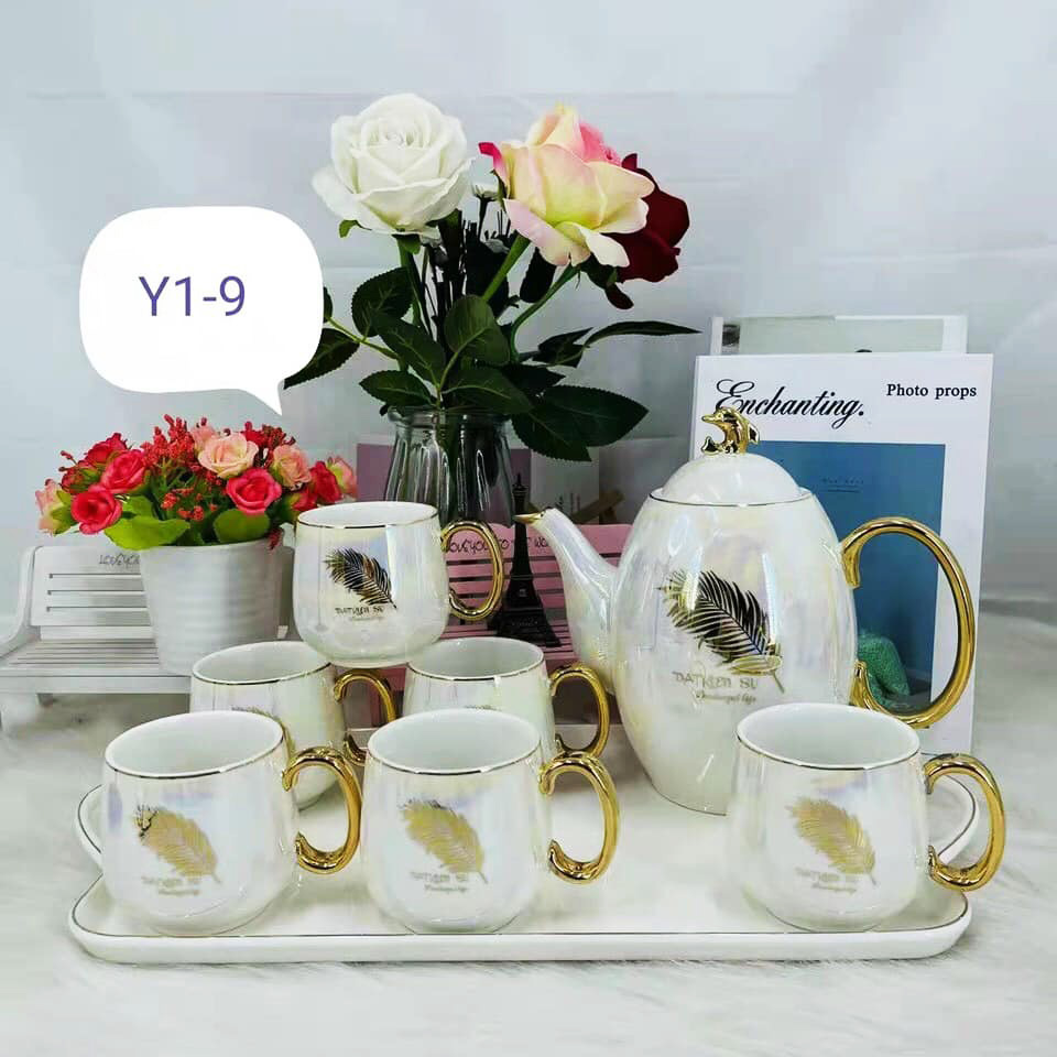 Bộ ấm chén gốm sứ Bát Tràng - Tiệm Gốm Bát Tràng - 9 Bộ ấm chén gốm sứ Bát Tràng - Tiệm Gốm Bát Tràng - 9