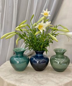 Lọ hoa Bát Tràng - dáng giỏ cua - Tiệm gốm Bát Tràng - s3