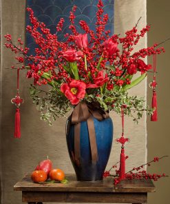 Lọ hoa dáng vò cao - Lọ hoa Bát Tràng - Tiệm gốm Bát Tràng_1