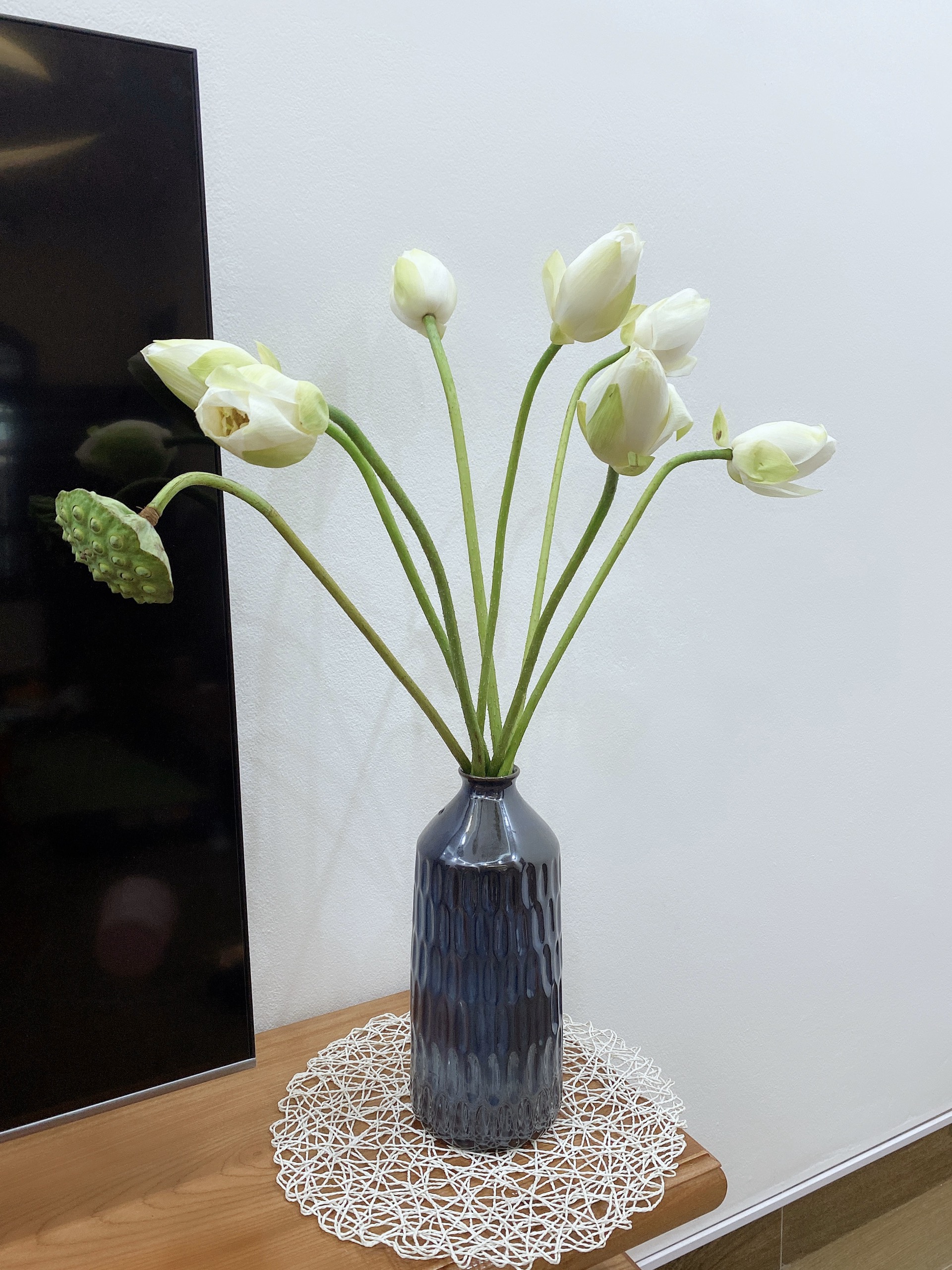 Lọ hoa chai sóng S1 - Tiệm gốm Bát Tràng