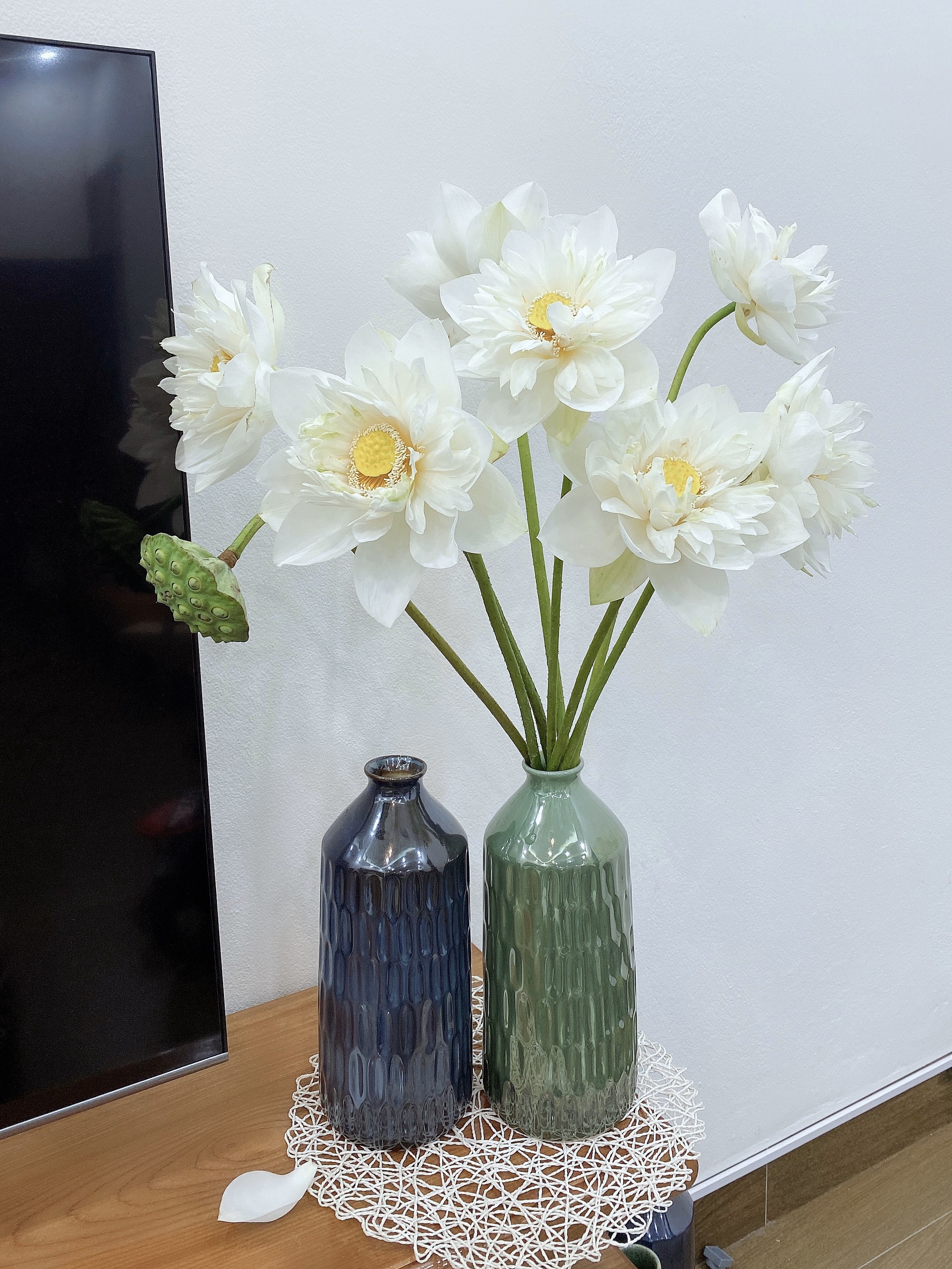 Lọ hoa chai sóng S2 - Tiệm gốm Bát Tràng