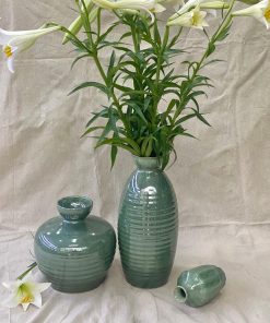 Lọ hoa dáng Sake S1-S2 Tiệm gốm Bát Tràng - Lọ hoa Bát Tràng