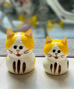 mèo neko tai vàng - heo đất tiết kiệm - Tiệm gốm Bát Tràng
