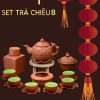 Ấm chén tử sa – set trà chiều 8