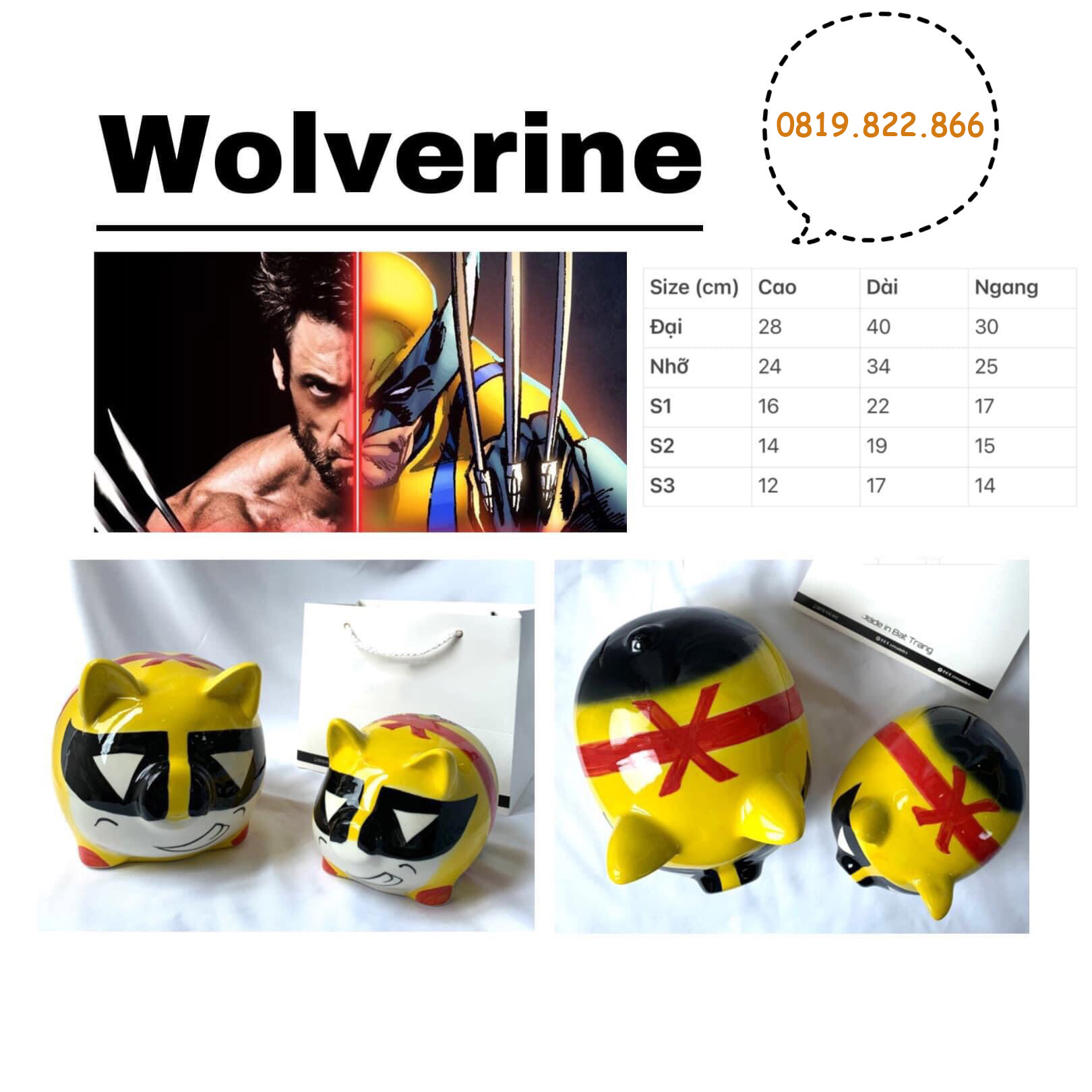 Lợn đất tiết kiệm Wolverine