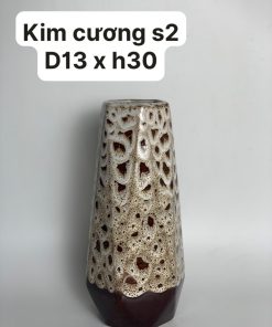 Lọ hoa gốm sứ kim cương