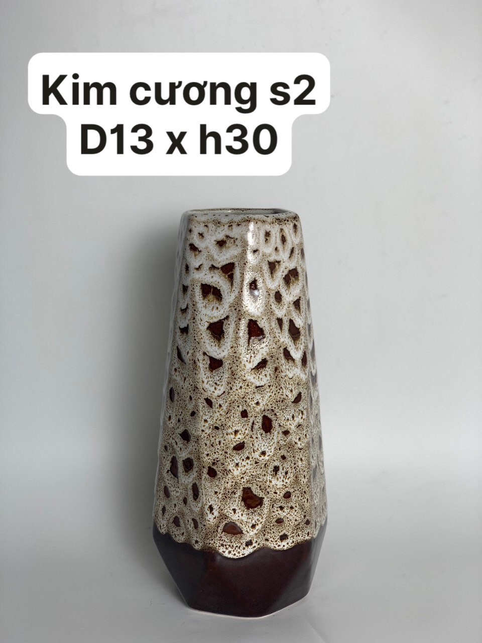 Lọ hoa gốm sứ kim cương Lọ hoa gốm sứ kim cương