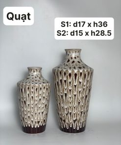 Lọ hoa gốm sứ quạt