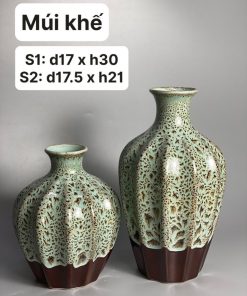 lọ hoa gốm sứ múi khế