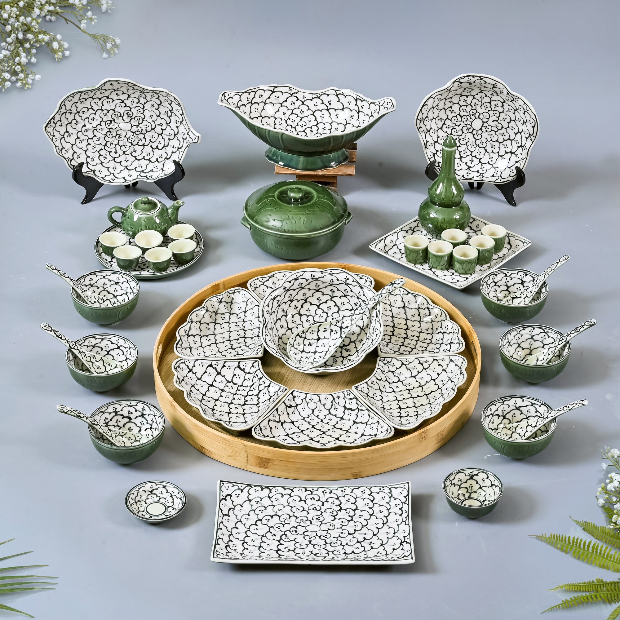 Bộ bát đĩa mặt trời sz kèm phụ kiện