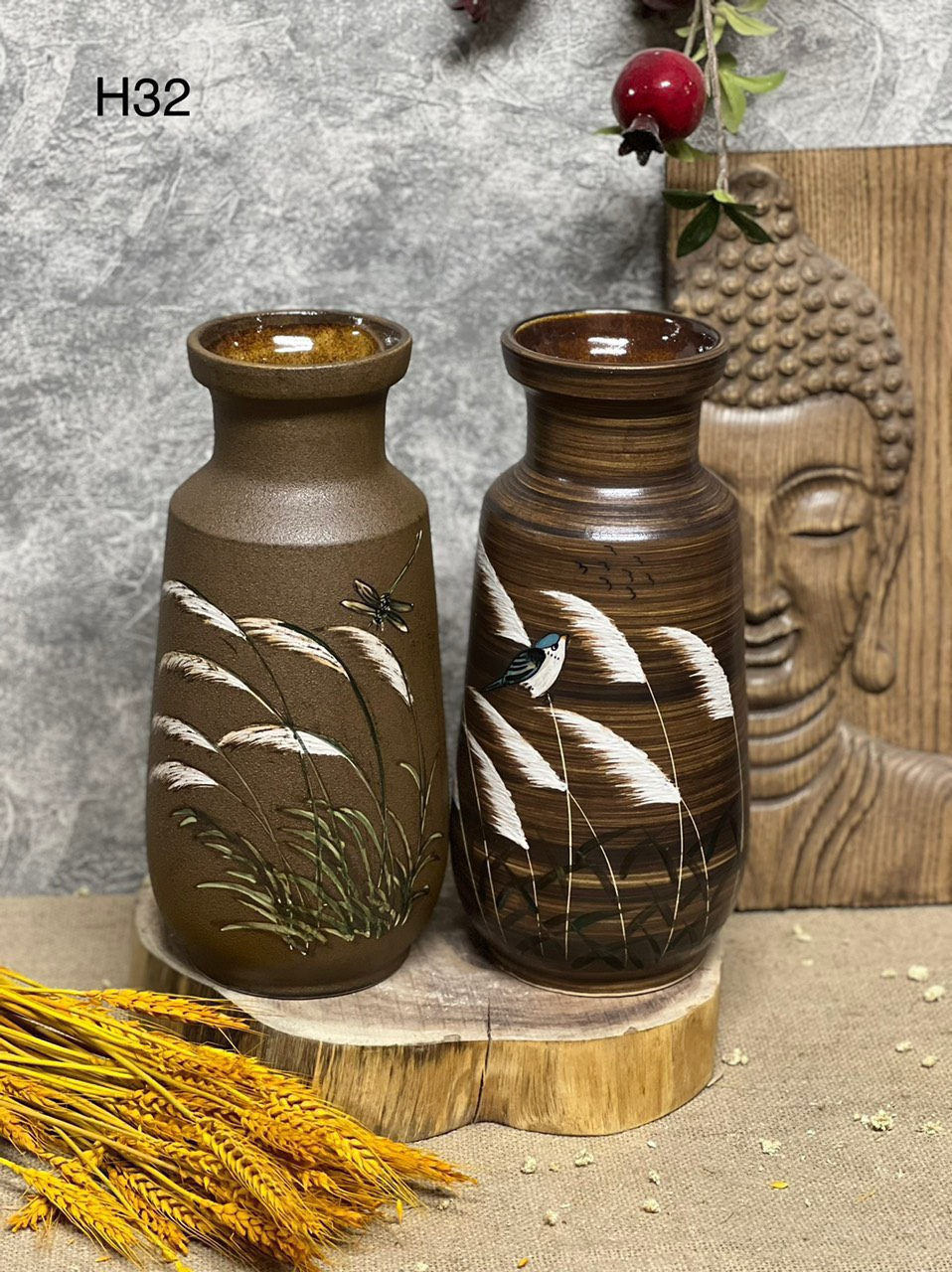 Bình hoa gốm sứ H32 mới