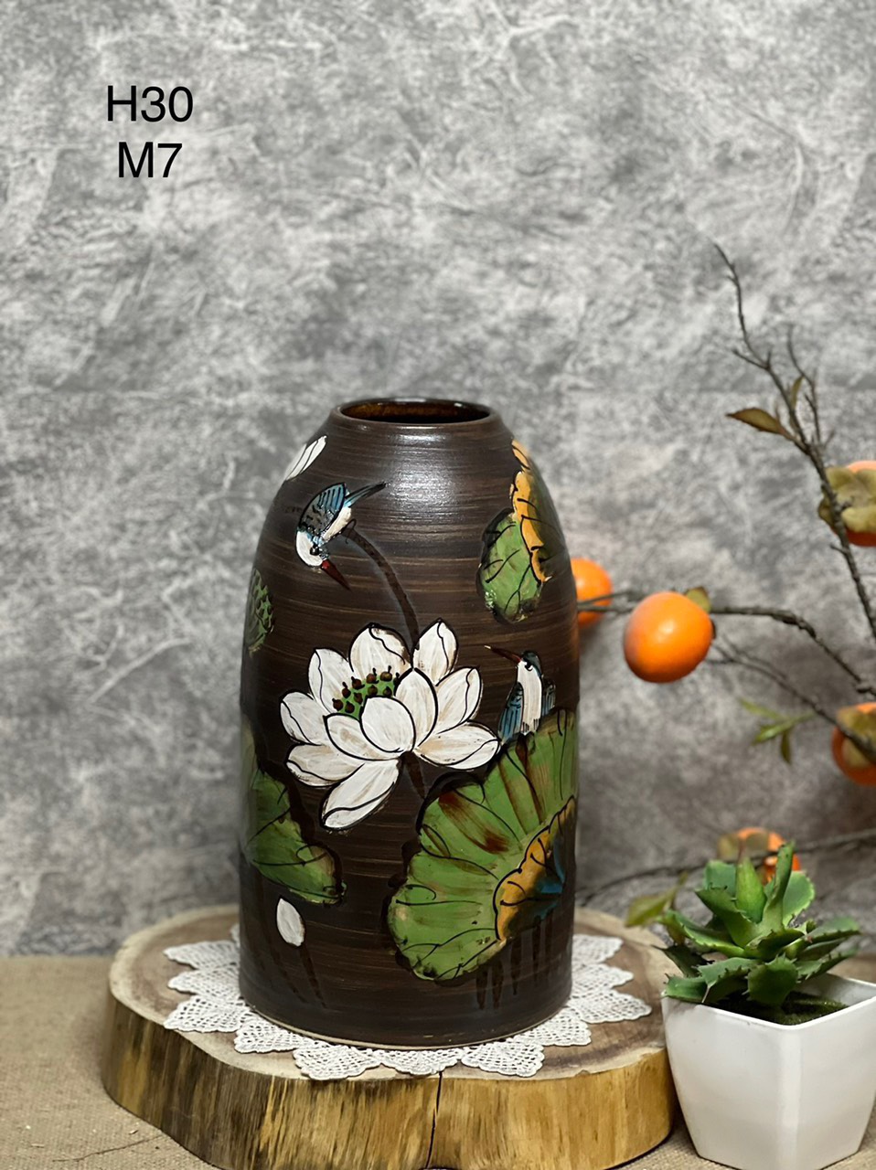 Lọ hoa gốm sứ Chuông H30 Lọ hoa gốm sứ Chuông H30