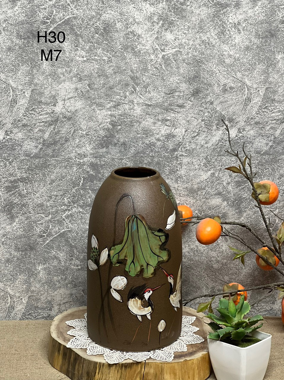 Lọ hoa gốm sứ Chuông H30